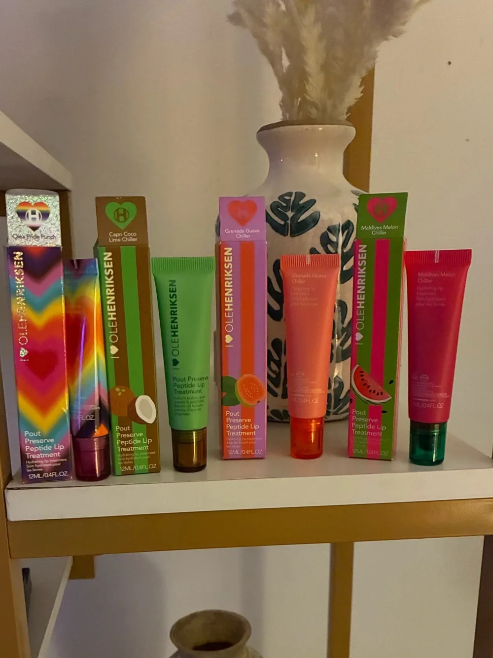 NEW Ole Henriksen Pout Preserve Peptide Lip Treatment Bundle 5 Full Size